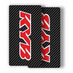 _Vinyl Carbono Fork Protectors Stickers KAYABA Red Edition | SS-KYBCARBKYBRE-P | Greenland MX_