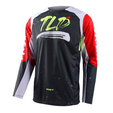 _Troy Lee Designs GP PRO Partical Jersey Black/Red | 377932002-P | Greenland MX_