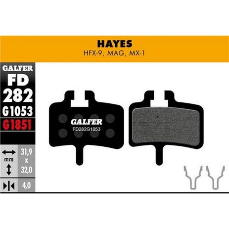 _Galfer Bike Standard Brake Pads Hayes Mag - HFX - MX1 | FD282G1053 | Greenland MX_