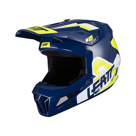 _Leatt Moto 3.5 V24 Helm mit Brille Blau  | LB1024060400-P | Greenland MX_