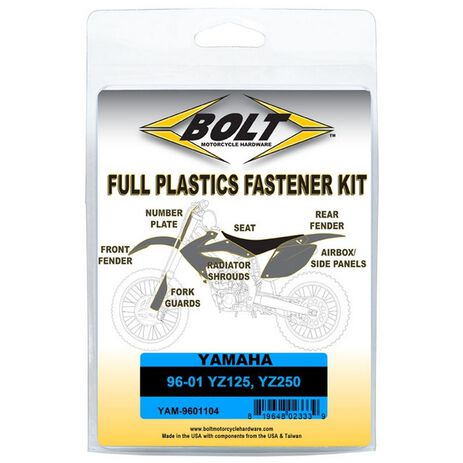 _Bolt Plastikschrauben-Kit Yamaha YZ 125/250 96-01 | BT-YAM-9601104 | Greenland MX_