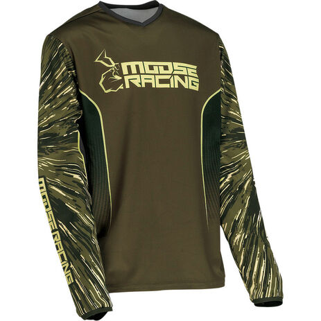 _Moose Racing Agroid Youth Jersey Orange/Black XL Olive Green | 2912-2276-P | Greenland MX_