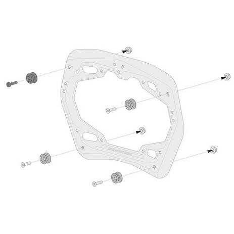 _SW-Motech Adapter Kit for PRO Side Carrier | KFT.00.152.35200 | Greenland MX_
