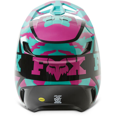 _Fox V1 NukLR Youth Helmet Turquoise | 29735-176 | Greenland MX_