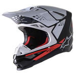 _Alpinestars Supertech S-M8 Factory Helmet Black/White/ | 8302222-1233 | Greenland MX_
