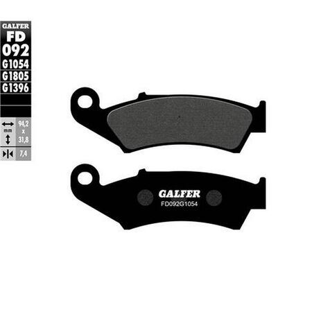_Galfer Honda CR 125 R 87-93 CR 250 R 87-91 Semi Metal Front Brake Pads | FD092G1054 | Greenland MX_