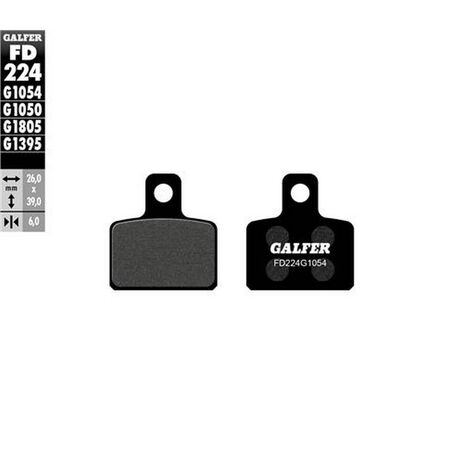 _Galfer Semi-Metall Bremsbeläge Hinten Kawasaki KX 80 89/91-92 Suzuki RM 80 87-95 | FD224G1054 | Greenland MX_