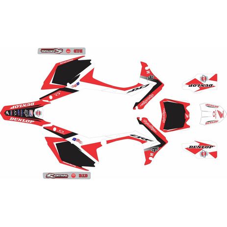 _Full Sticker Kit Honda CRF 250 R 14-17 Honda Racing | SK-HCRF251417HORA-P | Greenland MX_