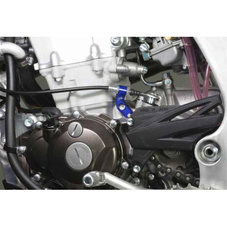 _Zeta Kupplungszug Halterung Yamaha YZ 250 F 01-13 WR 250 F 01-14 Blau | ZE94-0612 | Greenland MX_