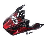 _Shoei V-430 WFX-W Josh Grant Helmet Visor Black/Red | 24SVSRGRNT1-P | Greenland MX_