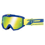 _Pro Grip 3201 FL Atzaki Goggles Mirror Blue/Yellow | GPG-3201FLBL-P | Greenland MX_