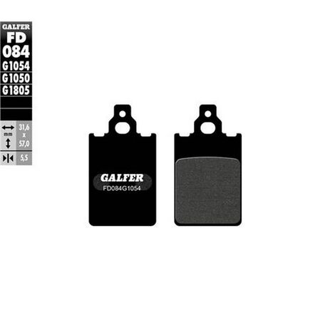 _Galfer Semi-Metall Bremsbeläge Hinten Gas Gas TXT 04-.. | FD084G1054 | Greenland MX_