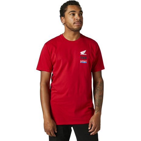 _Fox Honda Wing Premium T-Shirt Rot | 29003-122 | Greenland MX_