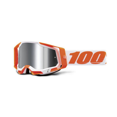 _Masque 100% Racecraft 2 Orange Ècran Miroir | 50010-00013-P | Greenland MX_
