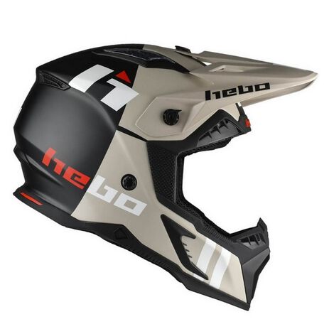 _Hebo Heritage Helmet Matt Black/Beige | HC0532BG-P | Greenland MX_