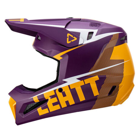 _Helm mit Brille Leatt Moto 3.5 Purple | LB1023011050-P | Greenland MX_