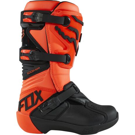 _Fox Comp Youth Boots Orange Fluo | 27689-824 | Greenland MX_