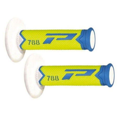 _Pro Grip 788 Triple Grips Blue/Yellow Fluo/White | PGP-788YLWH-P | Greenland MX_