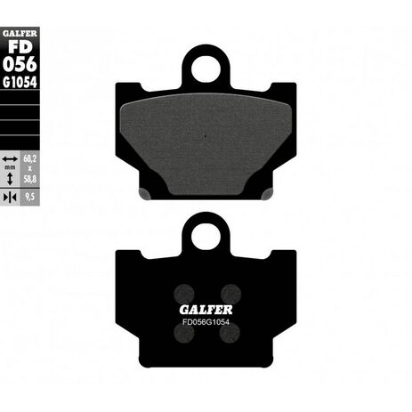 _Galfer Semi-Metall Bremsbeläge Vorne Yamaha XT 600/600 Z 85-86 | FD056G1054 | Greenland MX_