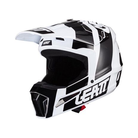 _Leatt Moto 3.5 V24 Helm mit Brille Schwarz/Weiss/- | LB1024060380-P | Greenland MX_