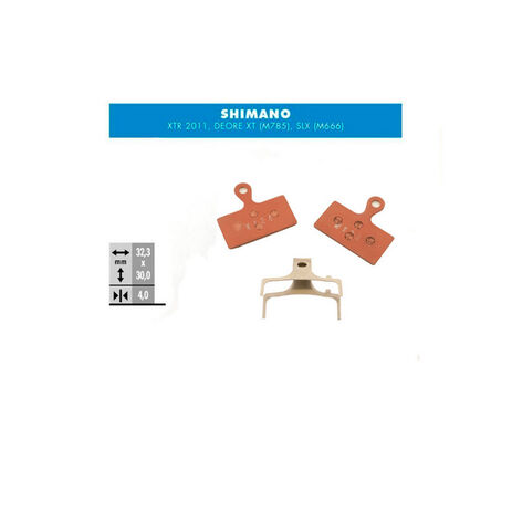 _Plaquettes de Frein TFHPC Ebike pour Shimano XTR (2011), SLX, Deore XT | TFBPE452 | Greenland MX_