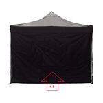 _Set of 3 sidewalls for 3 X 3 tent Black | GK-TSP-014BK | Greenland MX_