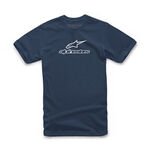 _Alpinestars Wordmark Combo T-Shirt Navy Blau | 1213-72520-7020-L-P | Greenland MX_