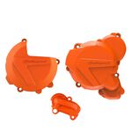 _Polisport Clutch+Ignition+Water Pump Cover Protector Kit KTM EXC 250 20-22 HVA TE 250 20-22 | 90969-P | Greenland MX_