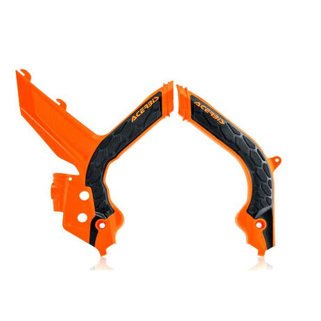 _Acerbis X-Grip Frame Protectors KTM SX/SXF 2019 Orange/Black | 0023599.209 | Greenland MX_