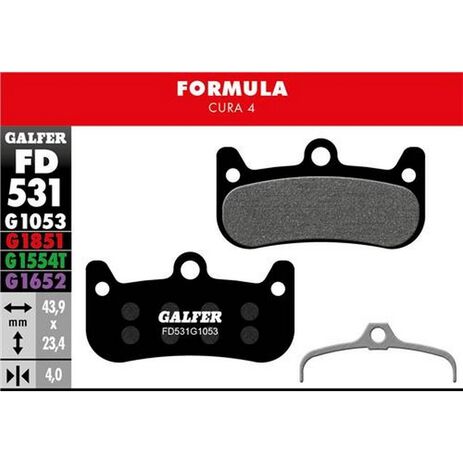 _Galfer Standard Fahrradbremsbeläge Formula Cura 4 | FD531G1053 | Greenland MX_