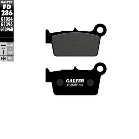 _Galfer Semi-Metall Bremsbeläge Hinten Suzuki RM 125 06-.. Kawasaki KX 250 F 04-.. | FD286G1054 | Greenland MX_