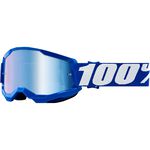 _100% Youth Goggles Strata 2 Blue Mirror Lens | 50032-00002-P | Greenland MX_