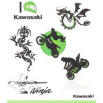 _Kawasaki Kids Tattoo Set | 226SPM0017 | Greenland MX_