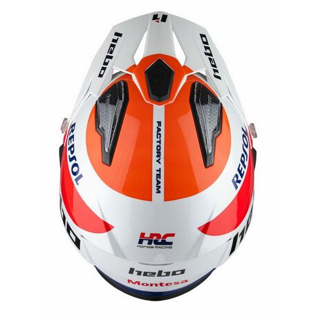 _Hebo HTR P01 V6 Montesa Team Helmet White | HC1167BBL-P | Greenland MX_