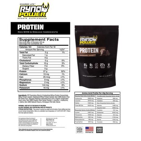 _Ryno Power Proteinpulver Schokolade 907 Gr. | PPC4657 | Greenland MX_