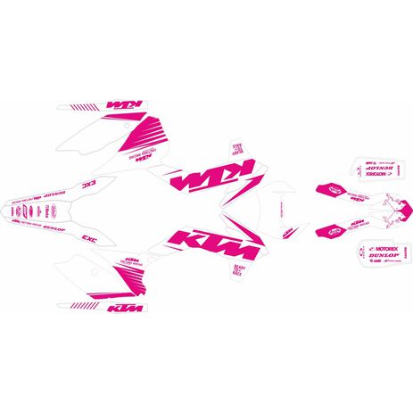 _Race KTM EXC/EXC-F 14-15 Full Sticker Kit | SK-KTEXC1415RAWTMG-P | Greenland MX_