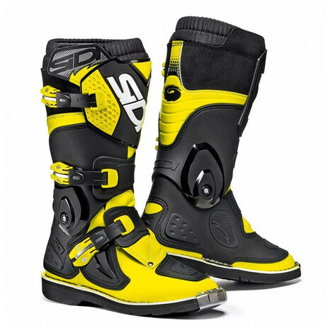 _Sidi Flame Young Boots Yellow Fluo/Black | BSD3400000 | Greenland MX_