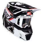 _Leatt Moto 7.5 V24 Helm mit Brille Schwarz/Weiss/- | LB1024060240-P | Greenland MX_