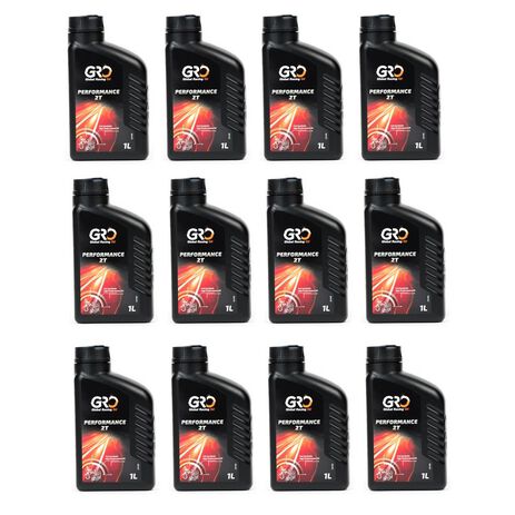 _GRO Performance Pre Mix Oil 2ST 12L Box | 9020384-12 | Greenland MX_
