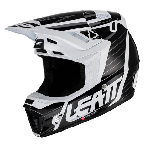 _Helm mit Brille Leatt Moto 7.5 Rot/Blau XXL Weiss | LB1023010950-P | Greenland MX_