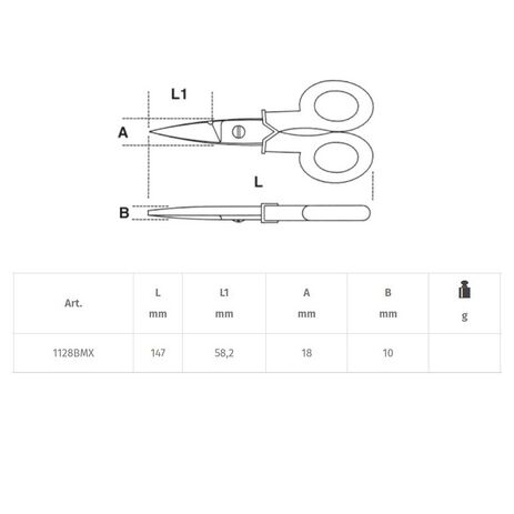 _Beta Tools Electrician's Scissors | 1128BMX | Greenland MX_