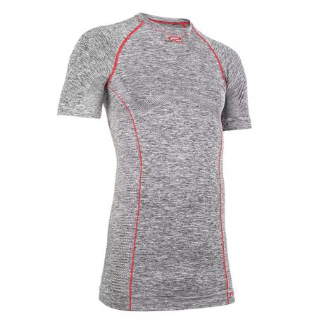 _Maillot de Corps à Manches Courtes Riday Medium Gris/Rouge | MSM0001.001 | Greenland MX_