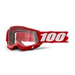 _100% Accuri 2 OTG Transparent Goggles Red | 5022410103-P | Greenland MX_