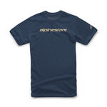 _Alpinestars Linear Wordmark T-Shirt Navy Blau | 1212-72020-7128-L-P | Greenland MX_