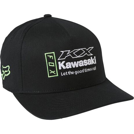 _Fox Kawasaki Flexfit Hat | 29012-001-P | Greenland MX_