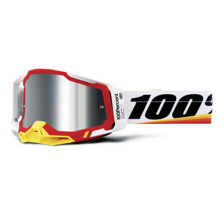 _Masque 100% Racecraft 2 Arsham Red Ècran Miroir | 50010-000-16-P | Greenland MX_