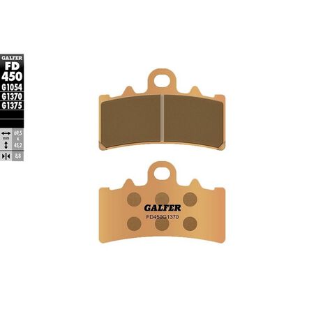 _Galfer KTM 125 Duke 11-..KTM  390 Adv. 20-... Sintered Street Front Brake Pads | FD450G1370 | Greenland MX_
