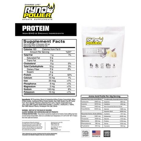 _Ryno Power Vanilla Protein Powder 2lb | PPV4664 | Greenland MX_