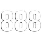 _Numbers White # 8 (20 x 11 cm) | 5048A-10-8 | Greenland MX_