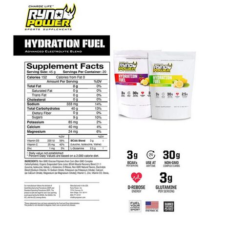 _Électrolytes Ryno Power Hydration Fuel Punch Fruité 907 Gr. | HYD487 | Greenland MX_